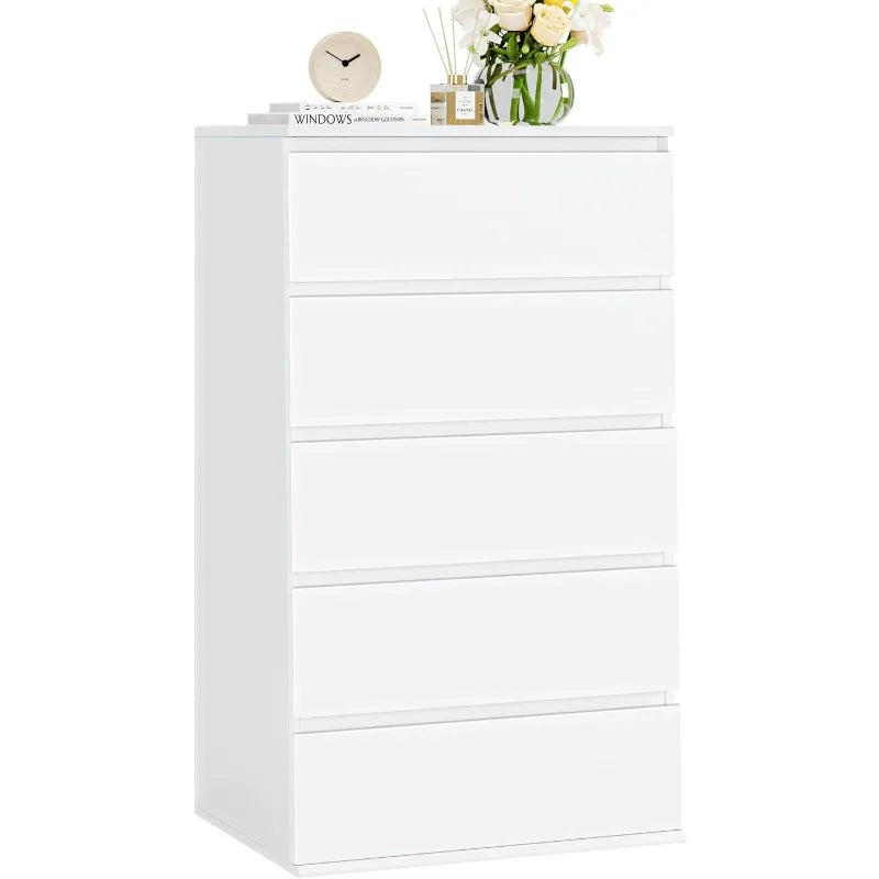 Dresser Tall White Dresser with Large Storage Space