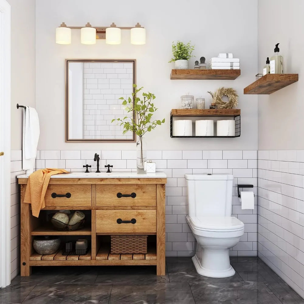 Bathroom Shelves Over Toilet Wall Mounted Floating Shelves