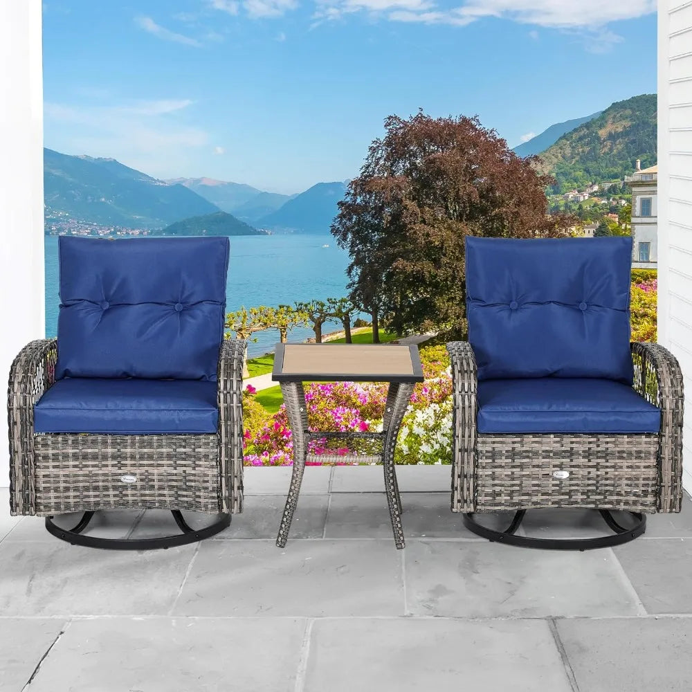 3-Piece Swivel Rocker Patio Set