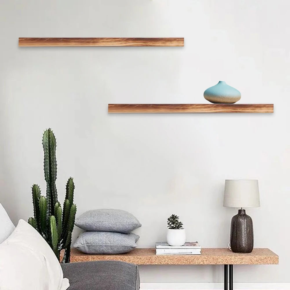 Simple Floating Shelf Living Room Wall Mounted With Screws Easy Install