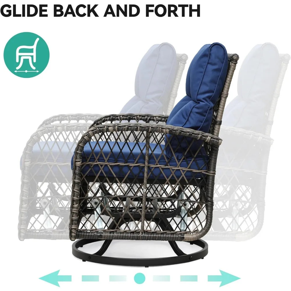 3-Piece Swivel Rocker Patio Set