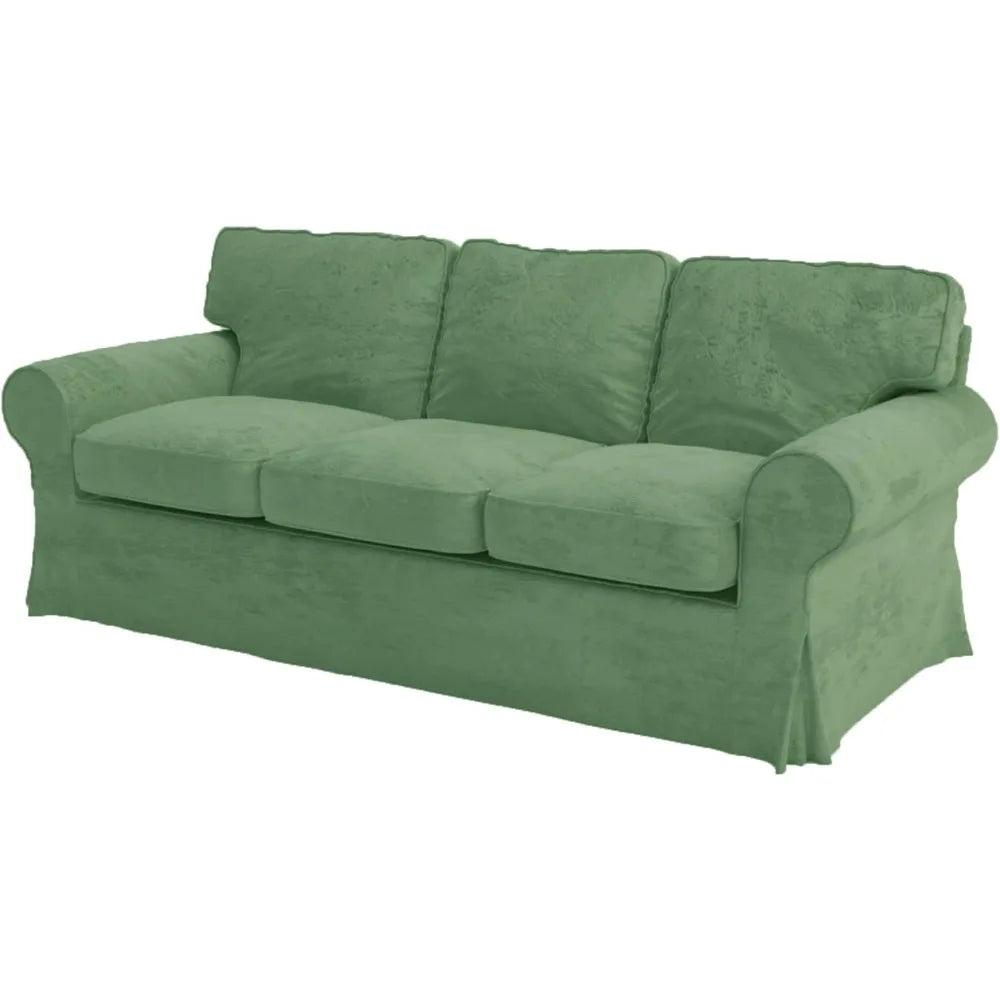 IKEA Ektorp Three Seat Sofa Slipcovers Furniture