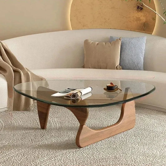 Coffee Table Modern Coffee Table Wood Base Glass