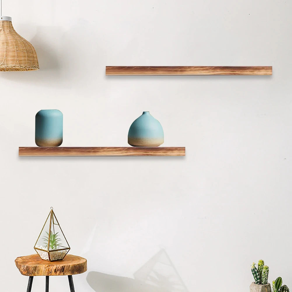 Simple Floating Shelf Living Room Wall Mounted With Screws Easy Install