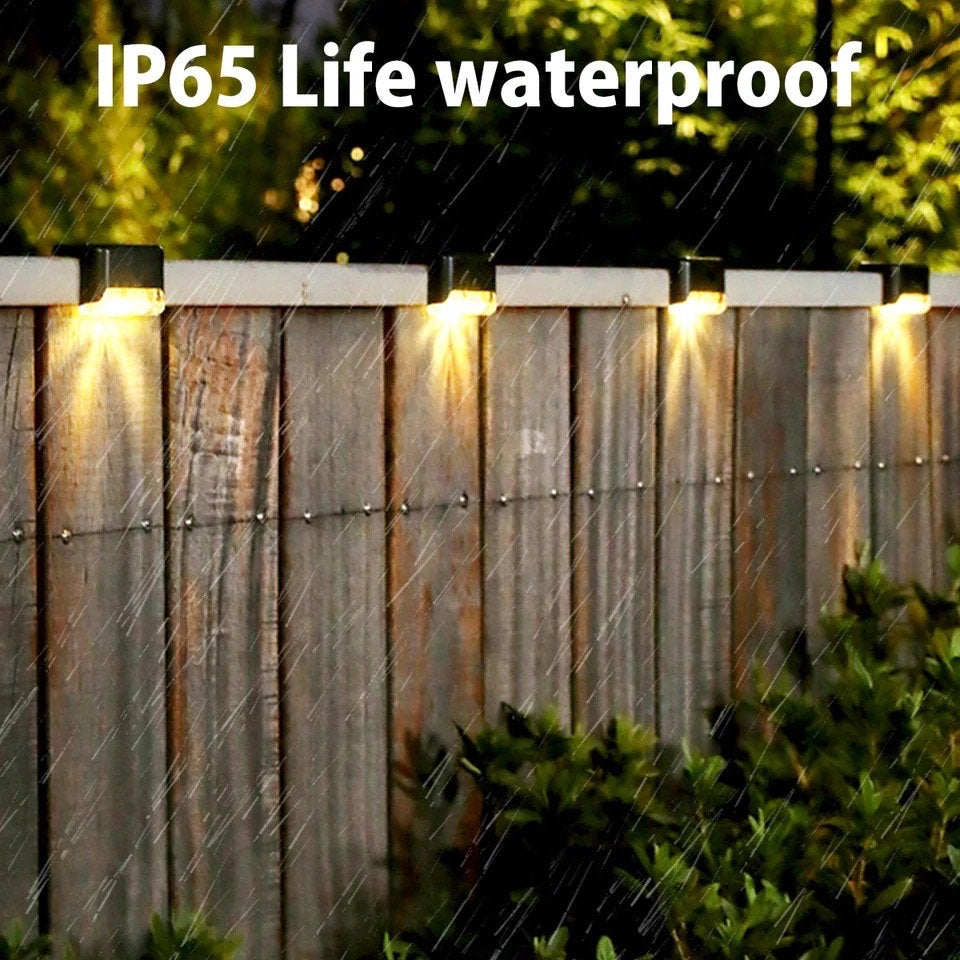 Solar Deck Lights 8 pcs Solar Step Lights Outdoor Waterproof Led Solar Fence Lamp for decks, steps..